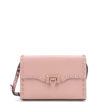 Valentino Garavani Rockstud Flip Lock Flap Bag Leather Small