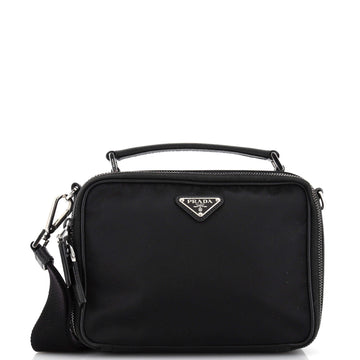 Prada Brique E/W Crossbody Bag Tessuto Small