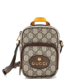 Gucci Neo Vintage Top Handle Crossbody Bag GG Coated Canvas Mini