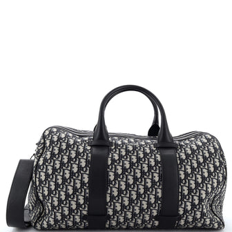 Christian Dior Convertible Duffle Bag Oblique Canvas Large