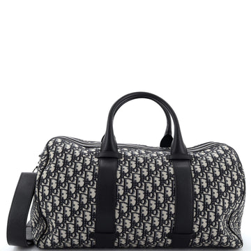Christian Dior Convertible Duffle Bag Oblique Canvas Large