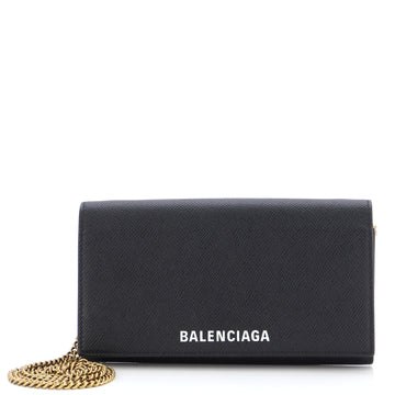 Balenciaga Ville Wallet on Chain Leather