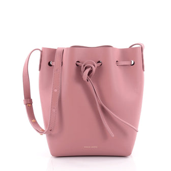 Mansur Gavriel Bucket Bag Leather Mini Pink 2177502