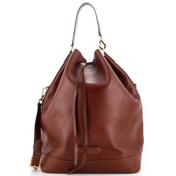 Tom Ford Drawstring Bucket Bag Leather Large