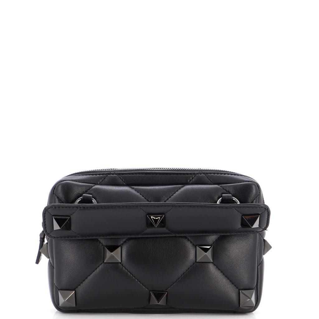 Valentino Garavani - Roman Stud Leather Mini Crossbody Bag