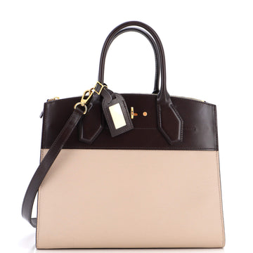 Louis Vuitton City Steamer Handbag Leather MM