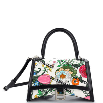 Gucci x Balenciaga The Hacker Project Hourglass Top Handle Bag Flora Canvas Small
