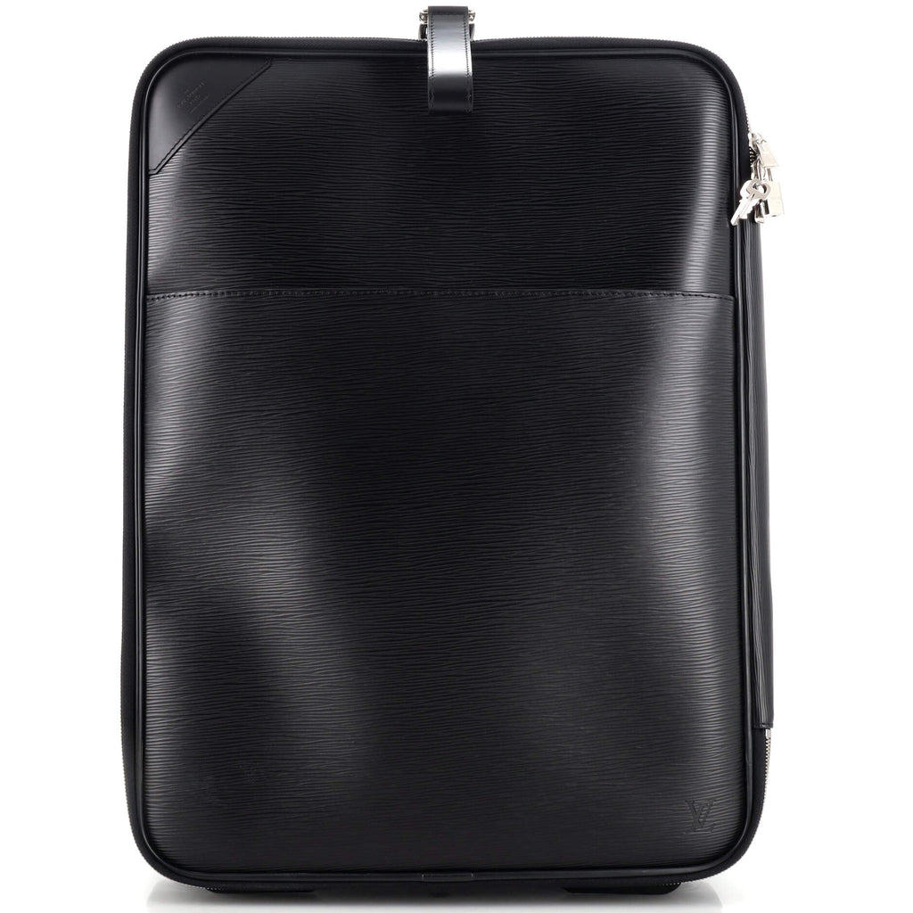 Louis Vuitton, Bags, Pegase 55 Black Epi Leather Roller Luggage