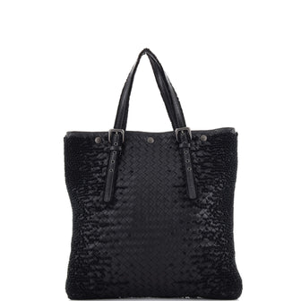 Bottega Veneta Belted Snap Tote Tuffetage Intrecciato Nappa Medium