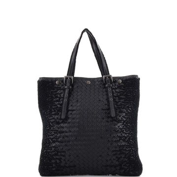 Bottega Veneta Belted Snap Tote Tuffetage Intrecciato Nappa Medium