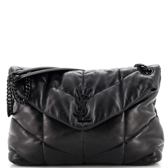 Saint Laurent Loulou Puffer Shoulder Bag Quilted Leather Medium