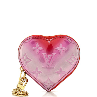 Louis Vuitton Heart Coin Purse Monogram Vernis Red 16699765