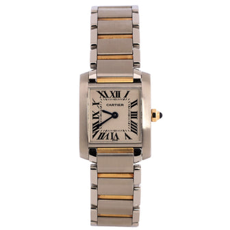Cartier Tank Francaise Quartz Watch Stainless Steel and Yellow Gold 20
