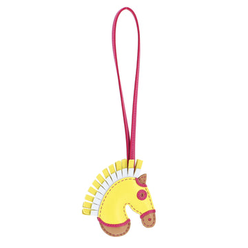 Hermes GeeGee Camail Bag Charm Leather