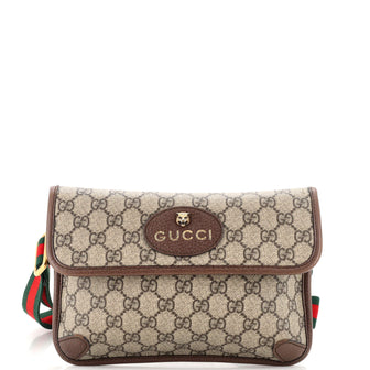 Gucci Neo Vintage Flap Belt Bag GG Coated Canvas