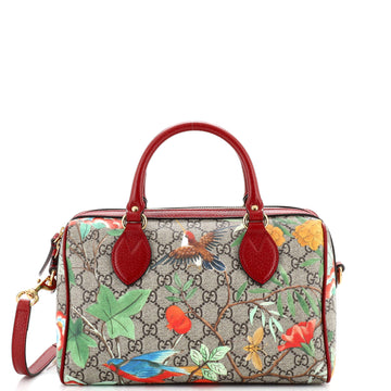 Gucci Convertible Boston Bag Tian Print GG Coated Canvas Small