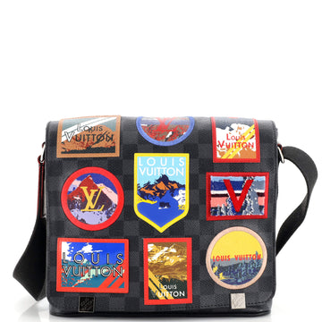 Louis Vuitton District NM Messenger Bag Alps Patches Damier Graphite PM