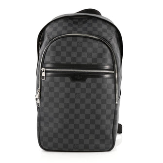 Louis Vuitton Michael Backpack Damier Graphite Gray 2179301
