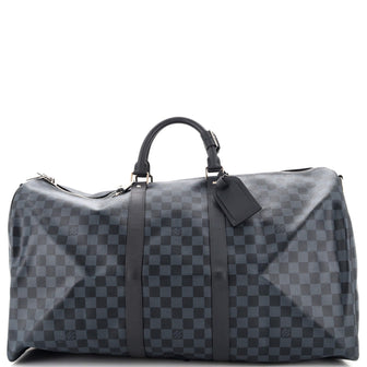 Louis Vuitton, Bags, Louis Vuittonkeepall Bandouliere Bag Damier Cobalt 55