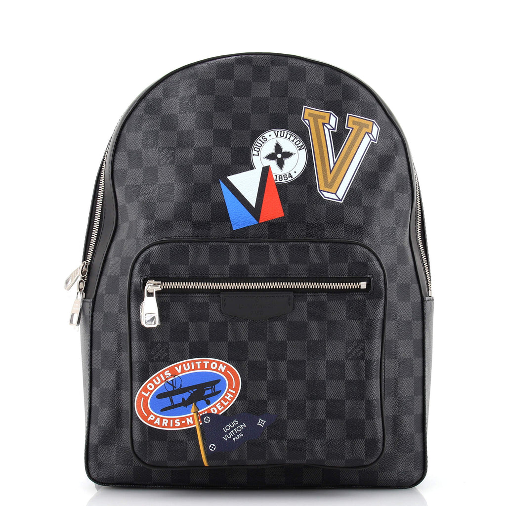 Louis Vuitton Josh Backpack Limited Edition Damier Graphite LV League Black  217940126