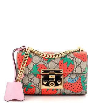 Gucci Padlock Shoulder Bag Printed GG Coated Canvas Small