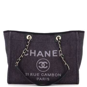 Chanel Deauville Tote Raffia Small