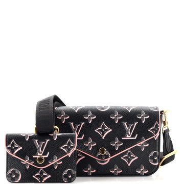 Louis Vuitton Felicie Strap & Go Handbag Fall for You Monogram Canvas