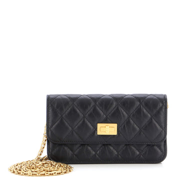 Chanel Reissue 2.55 Wallet on Chain Quilted Aged Calfskin Small