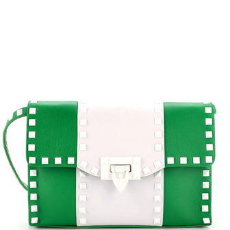 Valentino Garavani Free Rockstud Flip Lock Flap Bag Leather Medium