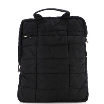 Prada Top Handle Bag Quilted Tessuto Large