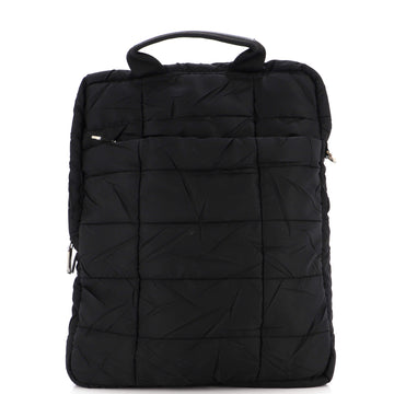 Prada Top Handle Bag Quilted Tessuto Large