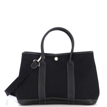 Hermes Garden Party Tote Toile and Leather 30