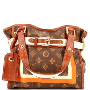 Louis Vuitton Tisse Sac Handbag Limited Edition Monogram Rayures PM