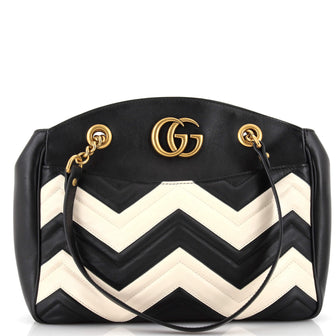Gucci GG Marmont Chain Tote Matelasse Leather Medium