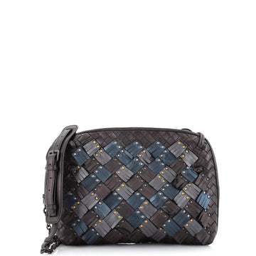 Bottega Veneta Nodini Crossbody Bag Intrecciato Nappa with Fringe and Studded Detail Small