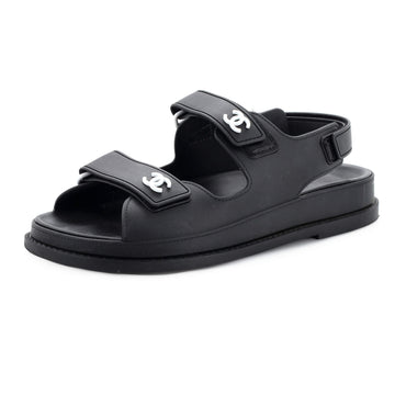 Chanel Women's Velcro Dad Sandals Rubber