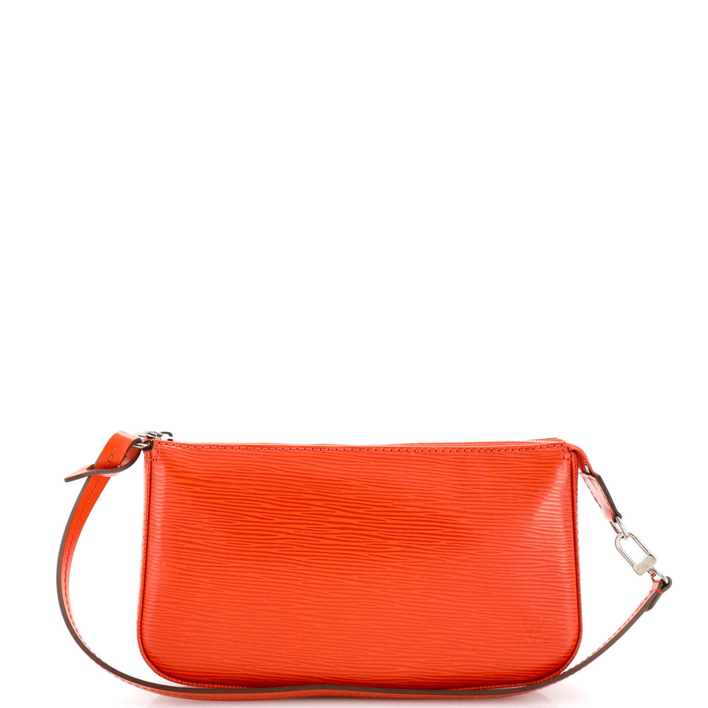 Louis Vuitton Red Epi Leather Pochette Handbag