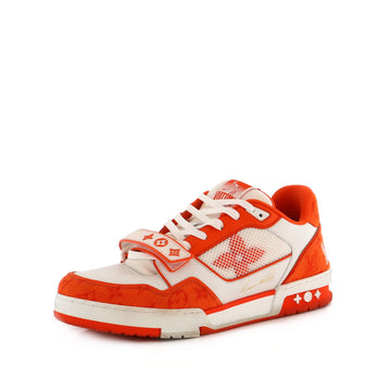 Louis Vuitton Men's LV Trainer Velcro Sneakers Monogram Denim and Leather with Mesh