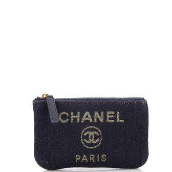 Chanel Deauville Coin Pouch Lurex Boucle Mini