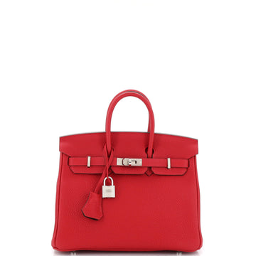 Hermes Birkin Handbag Verso Togo with Palladium Hardware 25