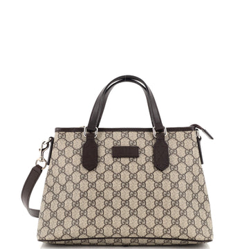 Gucci Convertible Zip Tote GG Coated Canvas Small