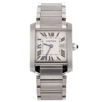 Cartier Tank Francaise Quartz Watch Stainless Steel 25