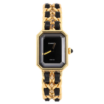 Chanel Premiere Rock Quartz Watch Plated Metal and Leather 20