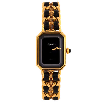 Chanel Premiere Rock Quartz Watch Plated Metal and Leather 20