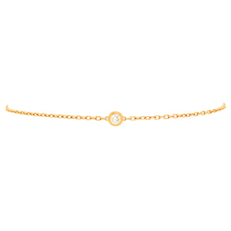 Cartier D'Amour Bracelet 18K Rose Gold and Diamond Small