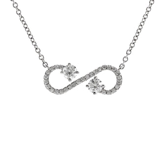 Tiffany & Co. Enchant Scroll Pendant Necklace Platinum with Diamonds