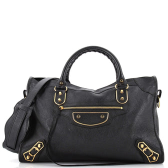 Balenciaga City Classic Metallic Edge Bag Leather Medium