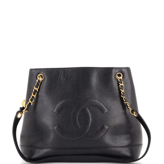 Chanel Vintage Timeless Chain Shoulder Bag Caviar Medium