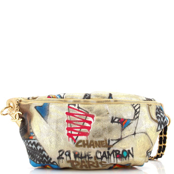 Chanel Paris-New York Street Spirit Waist Bag Graffiti Printed Canvas