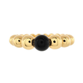 Van Cleef & Arpels Perlee Couleurs Variation Ring 18K Yellow Gold with Onyx